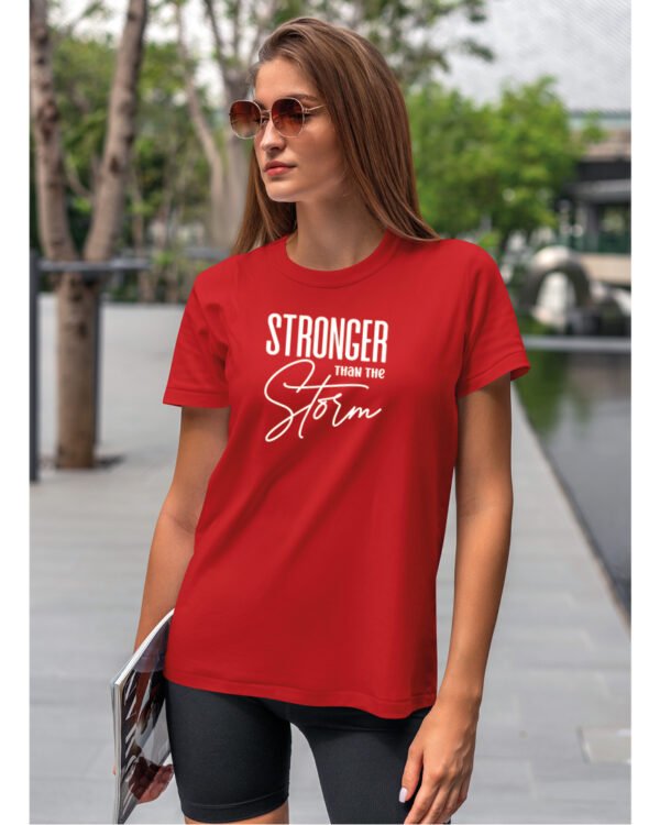 Koszulka Silniejsza niż burza - edycja White UNISEX