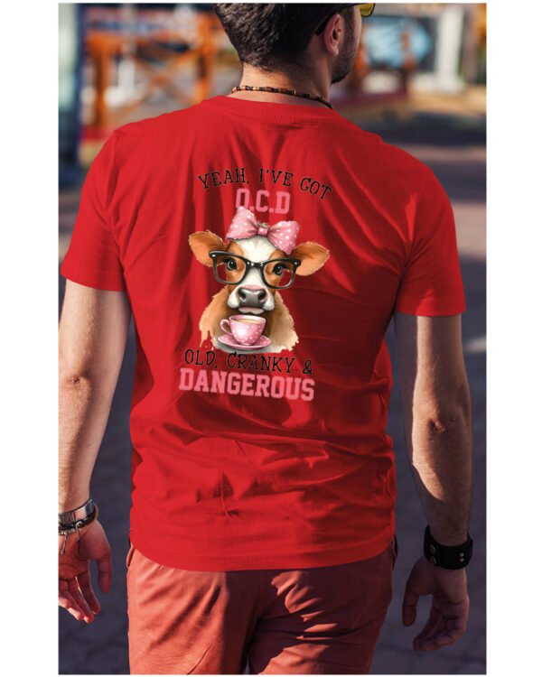 Koszulka OCD Old, Cranky and Dangerous! UNISEX