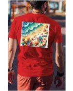 Koszulka Plaża, fale i klapki UNISEX