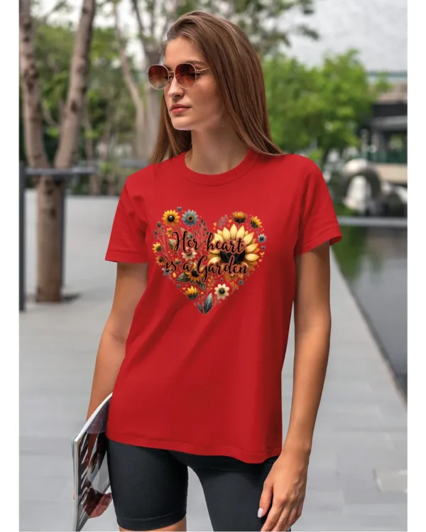 Koszulka Her heart is a garden UNISEX