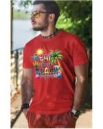 Koszulka Plażowy styl życia <br>jedz, śpij, plażuj, powtarzaj - Unisex, dla niego