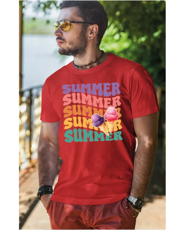 Koszulka Lato pełne smaku <br>delektuj się słodkimi chwilami - Unisex, dla niego