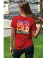 Koszulka Lato pełne smaku <br>delektuj się słodkimi chwilami - Unisex, dla niej