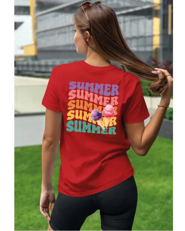Koszulka Lato pełne smaku <br>delektuj się słodkimi chwilami - Unisex, dla niej