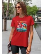 Koszulka Lato pełne radości <br>wyrusz w podróż do przygód - Unisex, dla niej