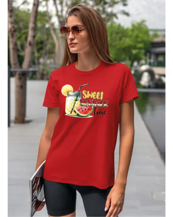Koszulka Lato pełne słodyczy <br>ciesz się owocowymi orzeźwieniami - Unisex, dla niej