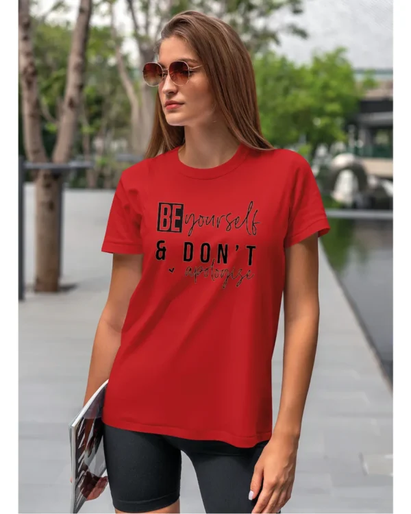 Koszulka Bądź sobą i nie przepraszaj <br>wyrażaj swoją indywidualność - Unisex, dla niej