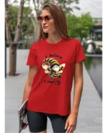 Koszulka Wierzę, że mogę latać <br>spełniaj swoje marzenia - Unisex, dla niej