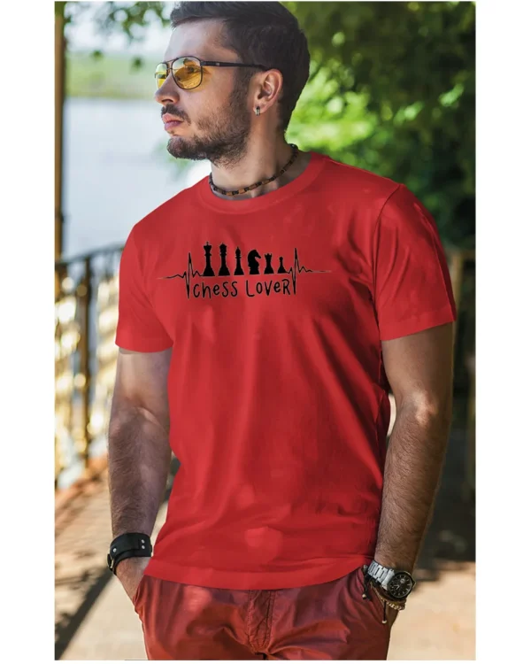 Koszulka Miłośnik szachów <br>bądź królem planszy - Unisex, dla niego