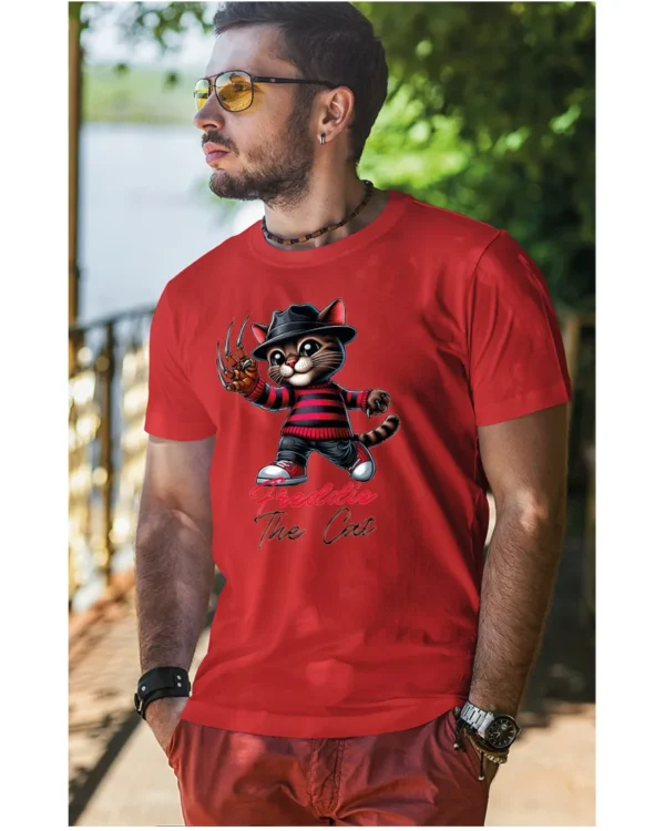 Koszulka Koci horror, Freddie the Cat - Unisex