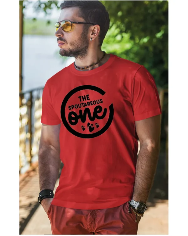 Koszulka wyjątkowy i spontaniczny, „The Spoutareous One” – Unisex