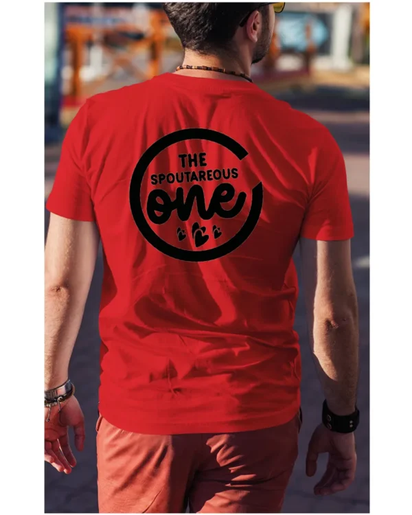 Koszulka wyjątkowy i spontaniczny, „The Spoutareous One” – Unisex