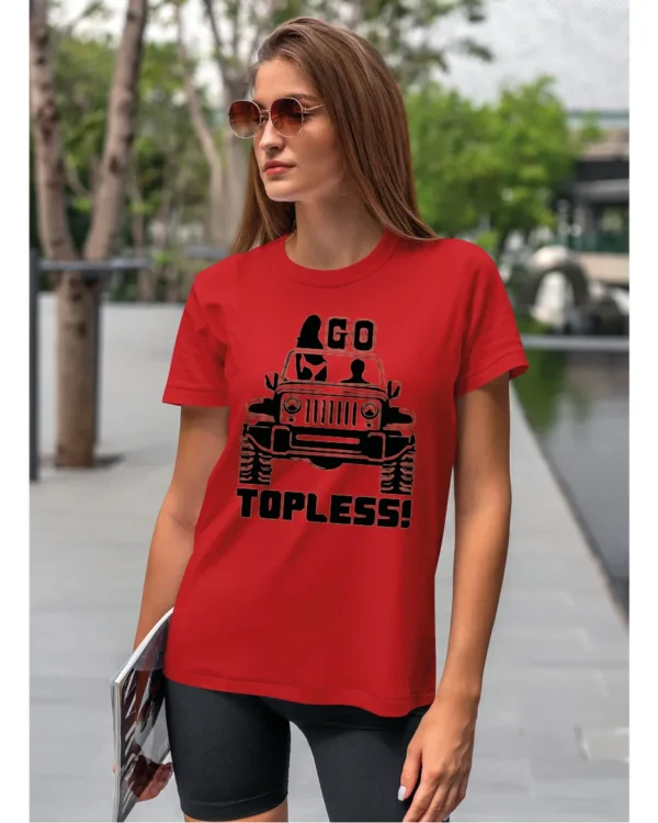 Koszulka Wolność bez ograniczeń, „Go Topless!” – Unisex