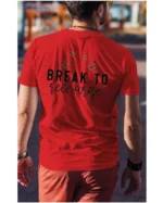 Koszulka Znajdź chwilę na odpoczynek, „Break to recharge” – Unisex