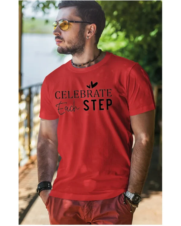 Koszulka Świętuj każdy krok, „Celebrate Each Step” – Unisex