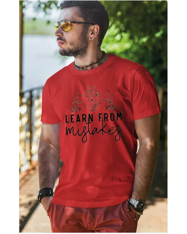 Koszulka Rozwijaj się przez błędy, „Learn from mistakes” – Unisex