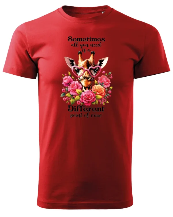 Koszulka Odkryj nowe spojrzenie, „Sometimes all you need is a different point of view” – Unisex