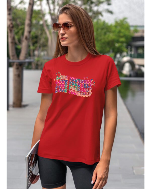 Koszulka Love Yourself, Pokochaj siebie – Unisex