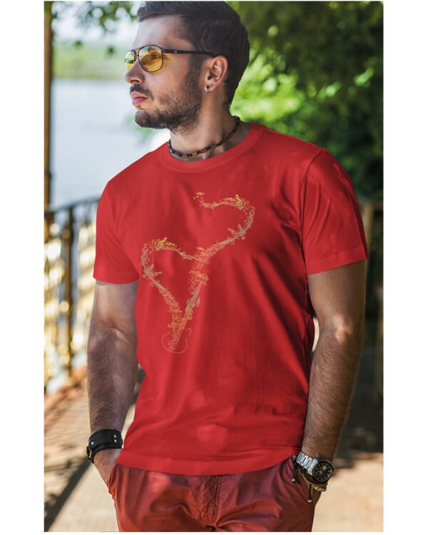 Koszulka Rytm Miłości <br>Muzyczne Serce - Unisex, dla niego
