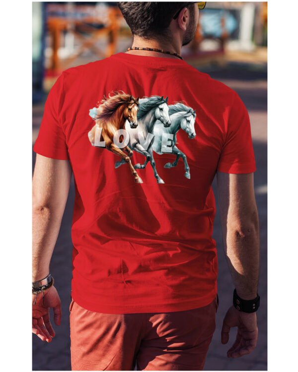 Koszulka Miłość w Galopie <br>Konie i wolność - Unisex, dla niego