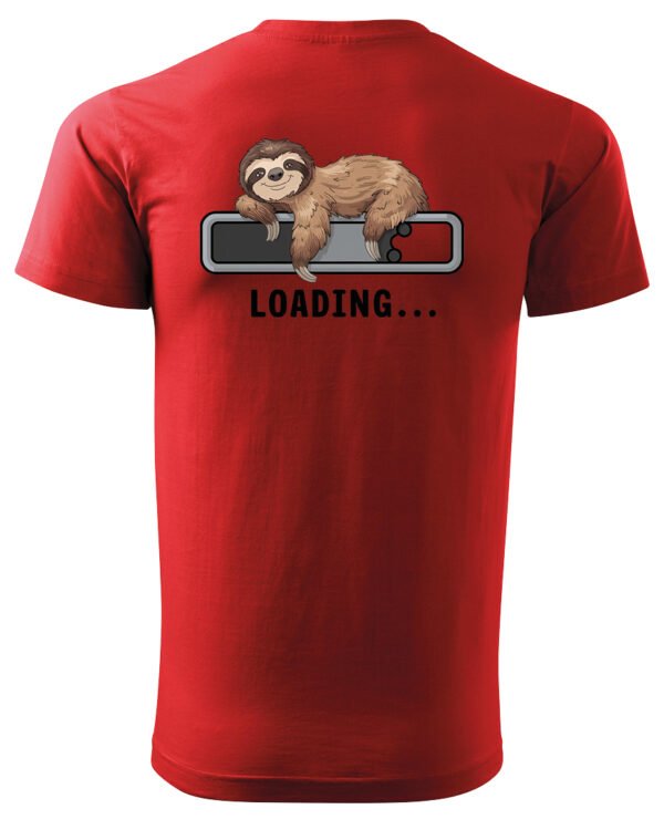 Koszulka Loading Leniwiec <br>Ładowanie energii - Unisex, dla niego