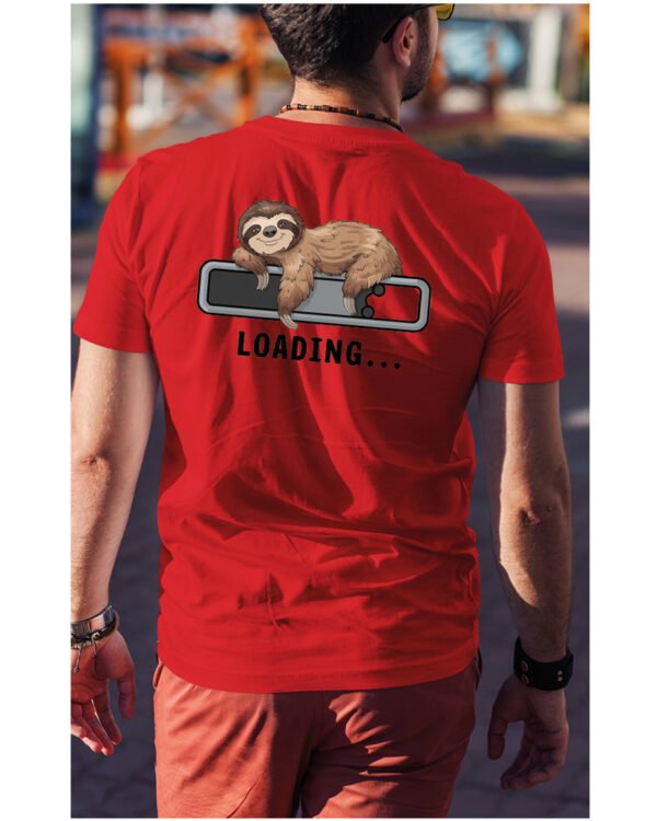 Koszulka Loading Leniwiec <br>Ładowanie energii - Unisex, dla niego