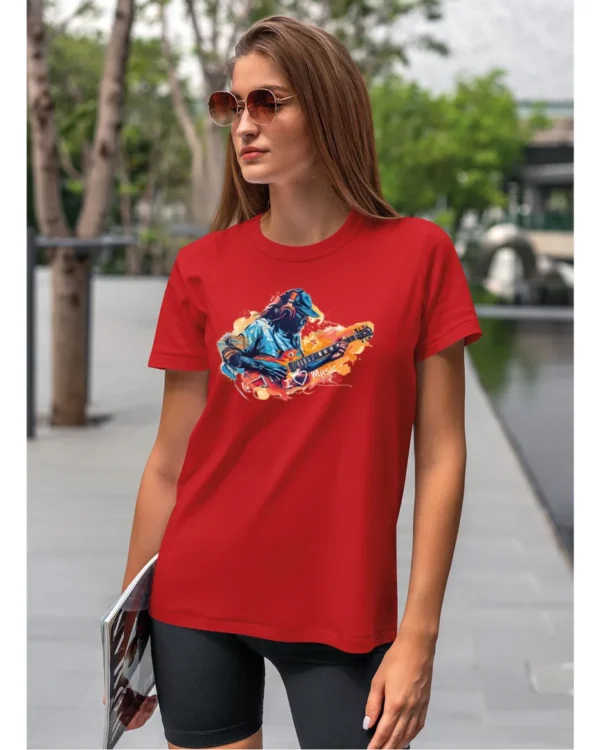 Koszulka Kocham muzykę <br>Pasja do dźwięków - Unisex, dla niej