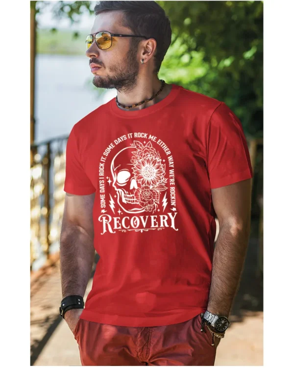 Koszulka Recovery <br>Rock'n'rollowy powrót - Unisex, dla niego, edycja White