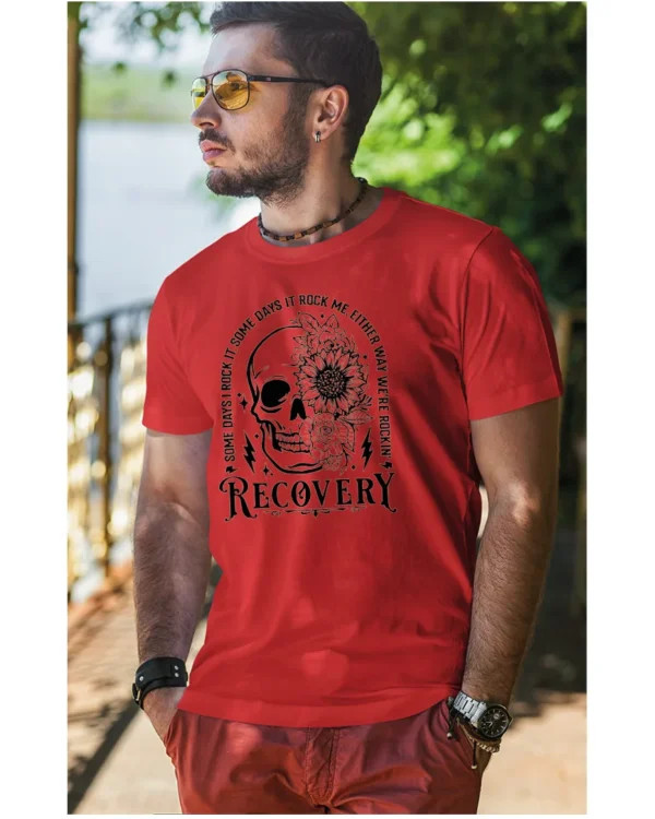 Koszulka Recovery <br>Rock'n'rollowy powrót - Unisex, dla niego, edycja Midnight