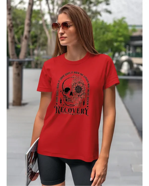 Koszulka Recovery <br>Rock'n'rollowy powrót - Unisex, dla niej, edycja Midnight