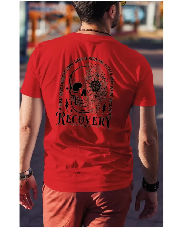 Koszulka Recovery <br>Rock'n'rollowy powrót - Unisex, dla niego, edycja Midnight