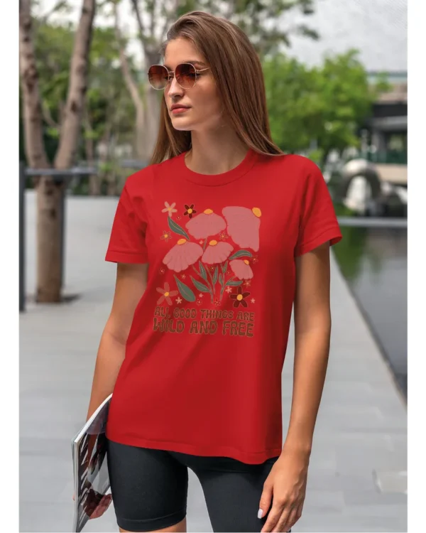 Koszulka Wild and Free <br>Piękno natury - Unisex, dla niej