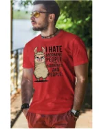 Koszulka I Hate Mornings <br>And people - Unisex, dla niego