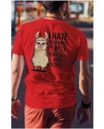 Koszulka I Hate Mornings <br>And people - Unisex, dla niego