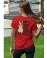 Koszulka I Hate Mornings <br>And people - Unisex, dla niej
