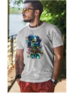 Koszulka unisex "Neonowy rowerzysta", dla niego – wybierz kolor!