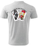 Koszulka unisex napis “God save me from false friends”, dla niej – wybierz kolor!