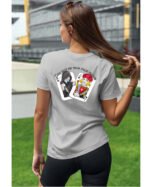 Koszulka unisex napis “God save me from false friends”, dla niej – wybierz kolor!