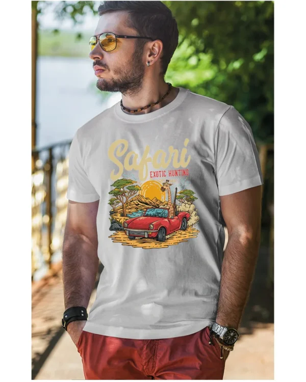 Koszulka unisex "Przygoda w safari", dla niego – wybierz kolor!