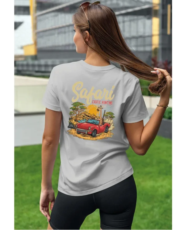 Koszulka unisex "Przygoda w safari", dla niej – wybierz kolor!