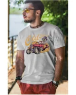 Koszulka unisex vintage samochód "Hot rod", dla niego – wybierz kolor!