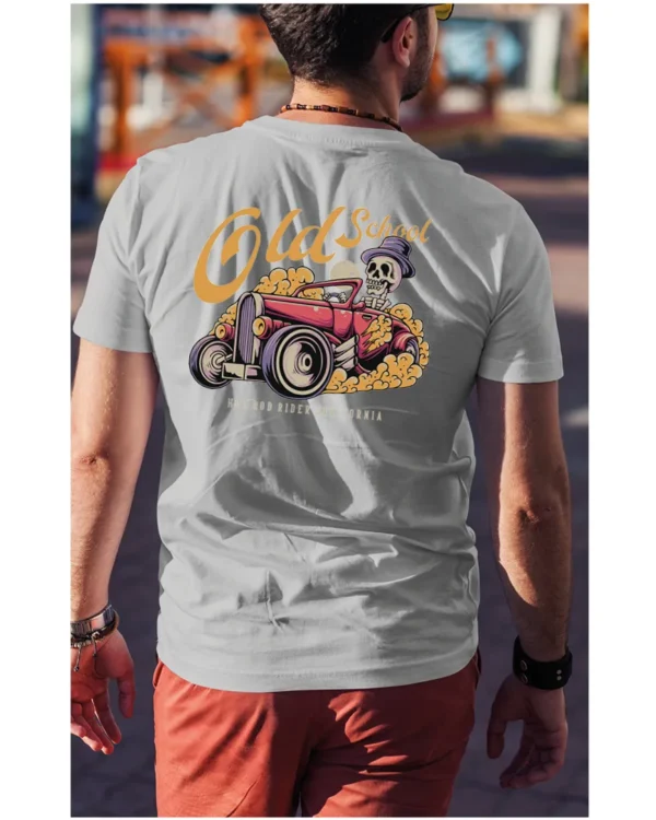 Koszulka unisex vintage samochód "Hot rod", dla niego – wybierz kolor!