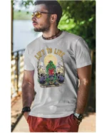 Koszulka unisex "Fitness z zombie, trenuj by przeżyć", dla niego – wybierz kolor!