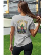 Koszulka unisex "Fitness z zombie, trenuj by przeżyć", dla niej – wybierz kolor!