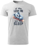 Koszulka Śpiąca koala, "Let me sleep" - Unisex