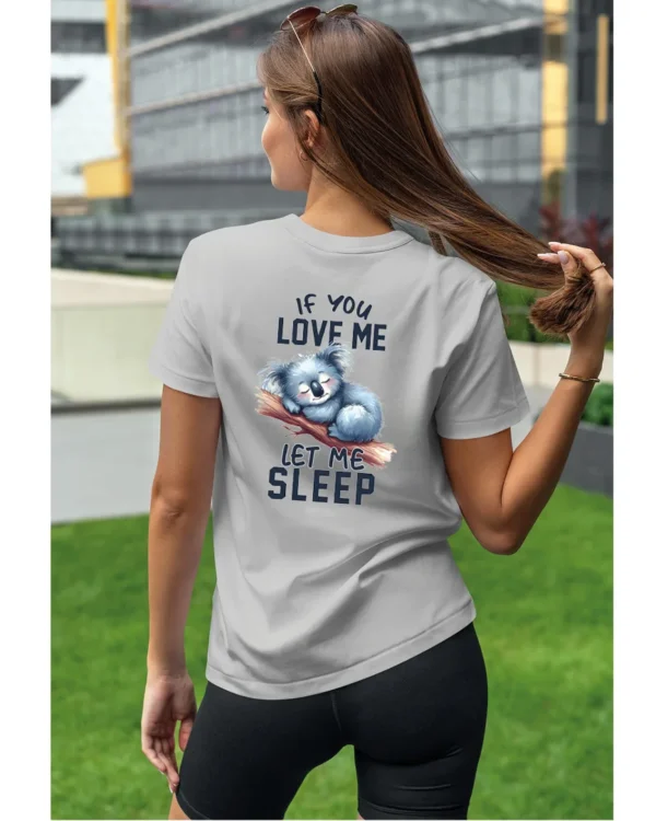 Koszulka Śpiąca koala, "Let me sleep" - Unisex