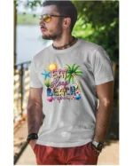 Koszulka Plażowy styl życia <br>jedz, śpij, plażuj, powtarzaj - Unisex, dla niego