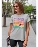 Koszulka Lato pełne smaku <br>delektuj się słodkimi chwilami - Unisex, dla niej