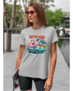 Koszulka Lato pełne radości <br>wyrusz w podróż do przygód - Unisex, dla niej