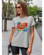 Koszulka Letnie wibracje <br>poczuj radość lata - Unisex, dla niej